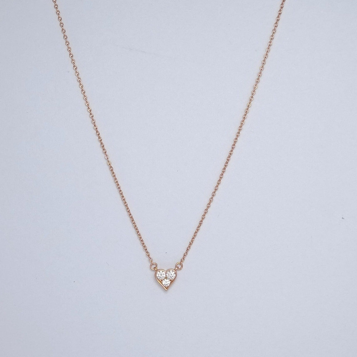 TIFFANY HEART 3 DIAMONDS PEDANT NECKLACE