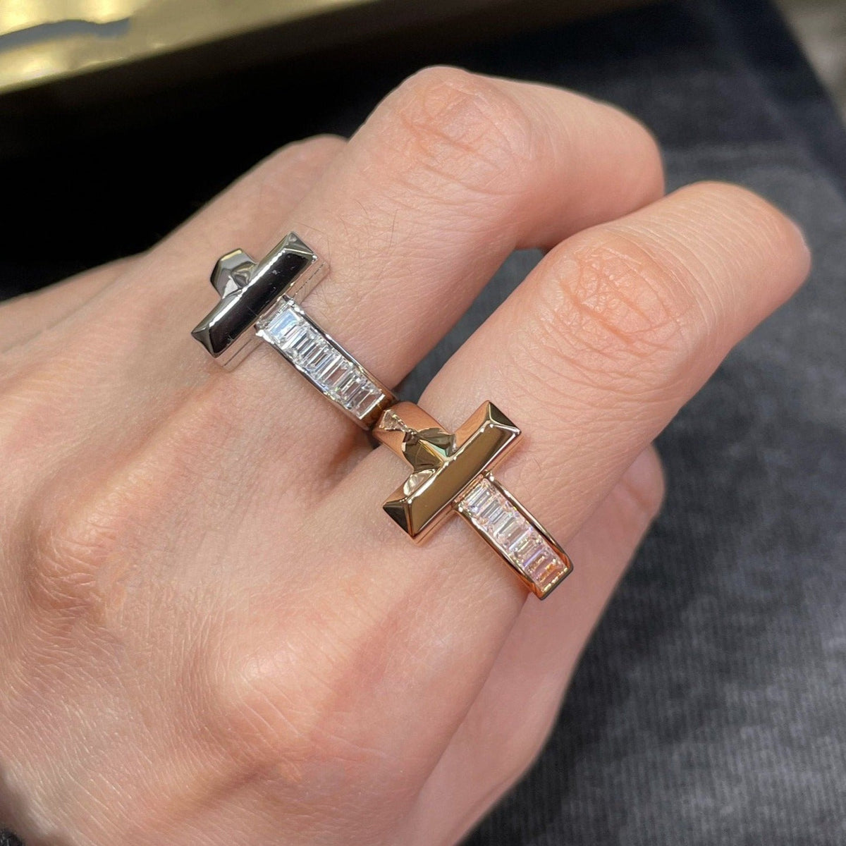 TIFFANY T1 WIDE 4.5MM DIAMOND RING