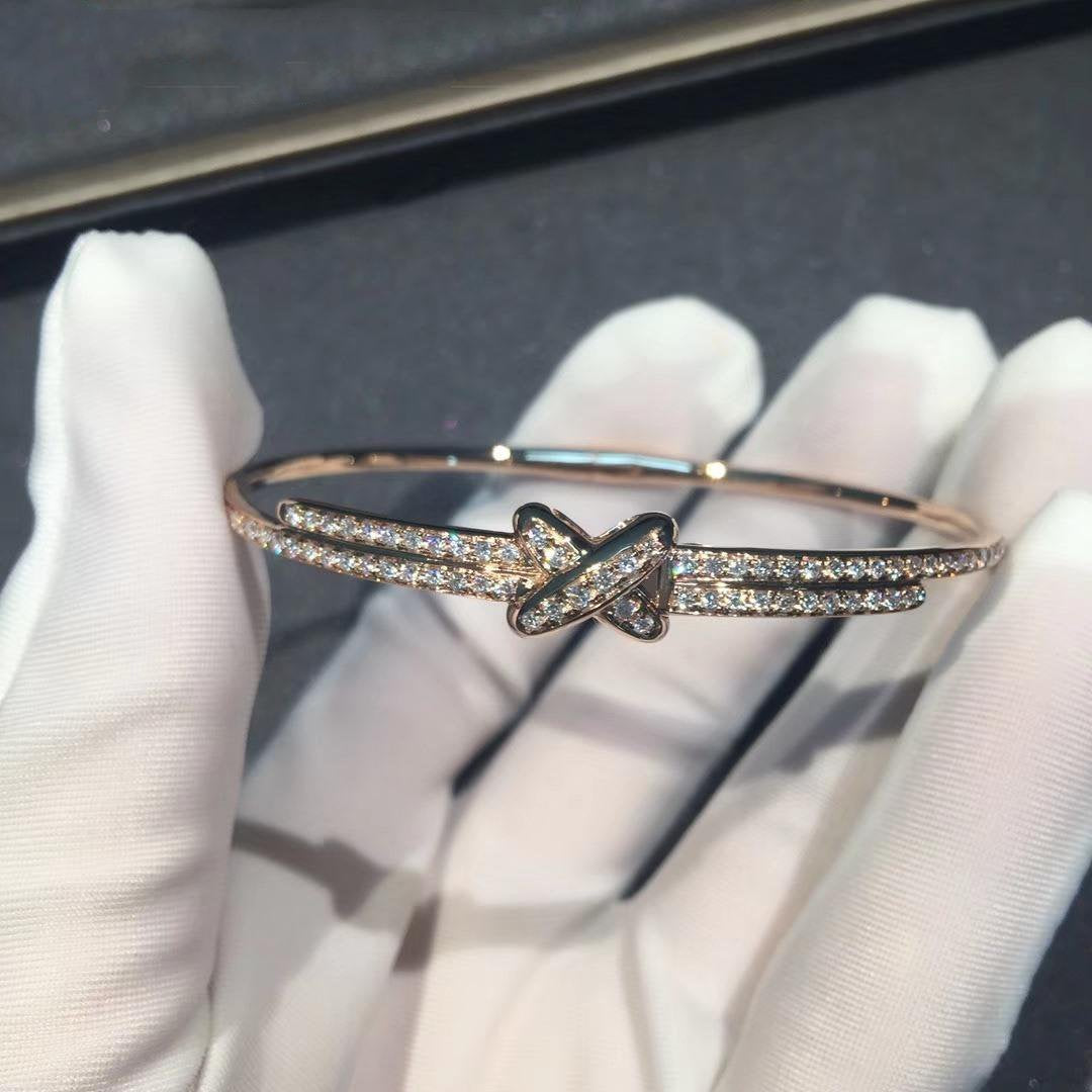 CHAUMET JEUX DE BRACELET DIAMONDS PINK GOLD